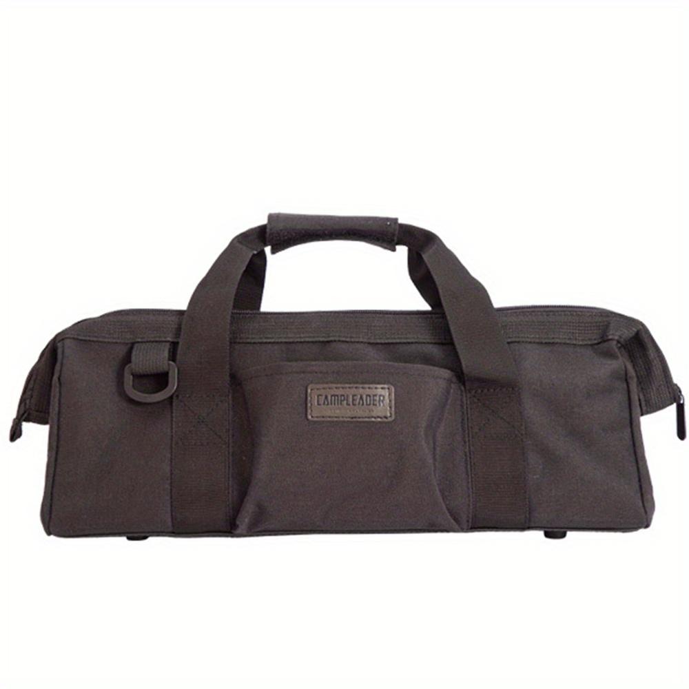 Сумка для хранения инструментов из холста Оксфорд, портативный водонепроницаемый органайзер из ткани Оксфорд, металлический набор инструментов для походов на открытом воздухе, кемпинга