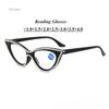 Новые очки для чтения «кошачий глаз» женские модные сверкающие рецептурные пресбиопические оптические очки для зрения +1.0~+4.0