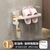 Toilet slipper rack, slipper storage rack, rotatable rack, no punching toilet wall towel rack