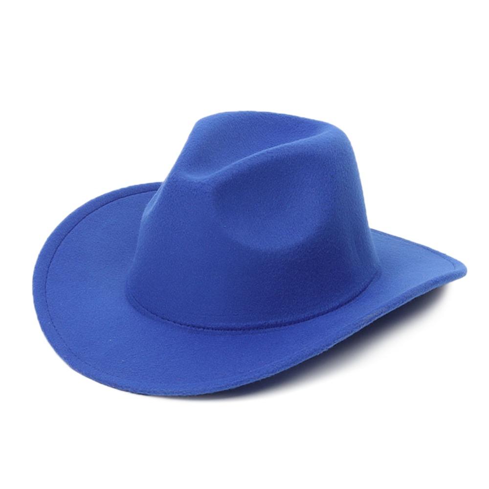 Solid Color Jazz Cap Felt Panama New Fedora Hat  Dress Dance Party