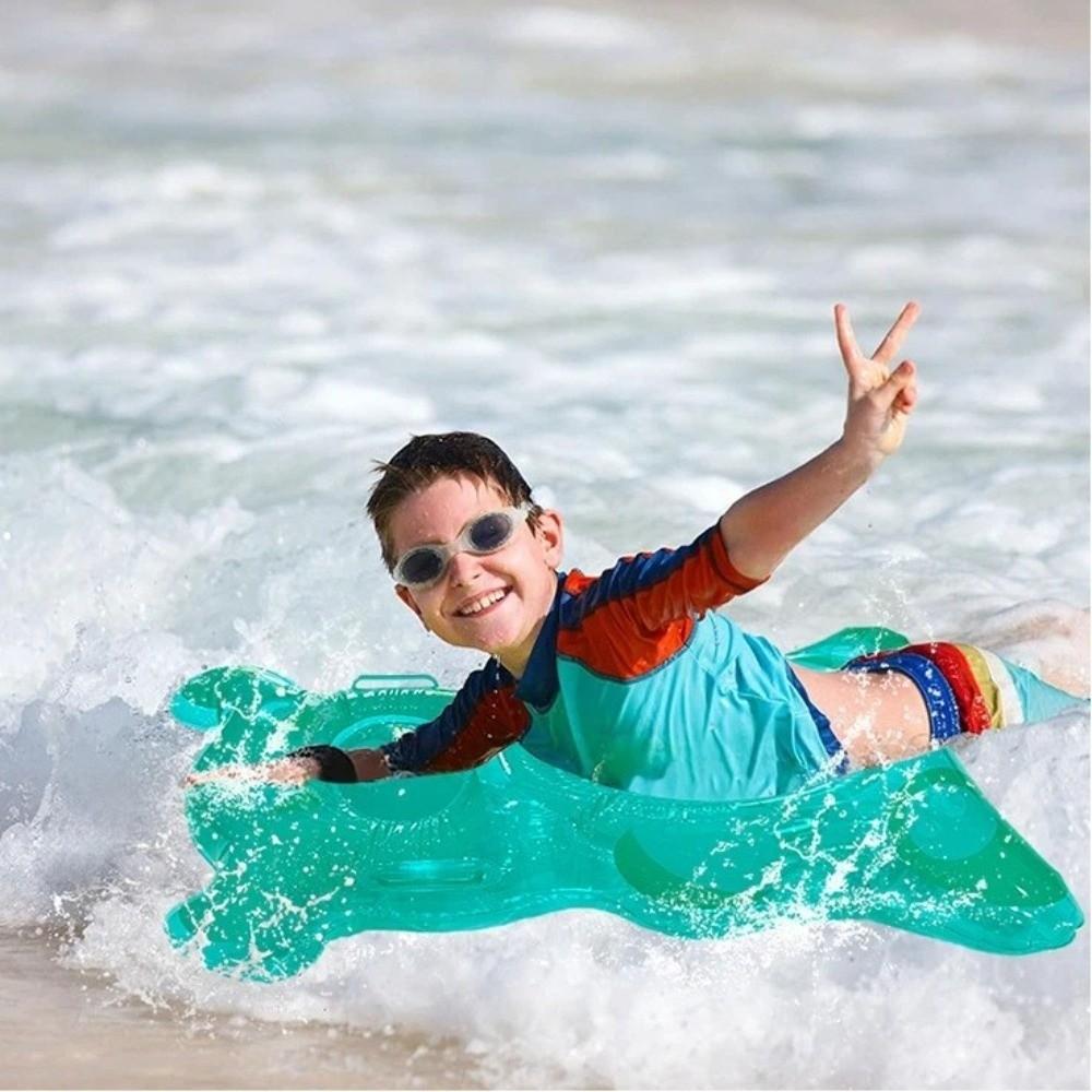 PVC Inflatable Pool Float Bear Shaped Portable Floating Board Inflatable Surf Board Summer Beach