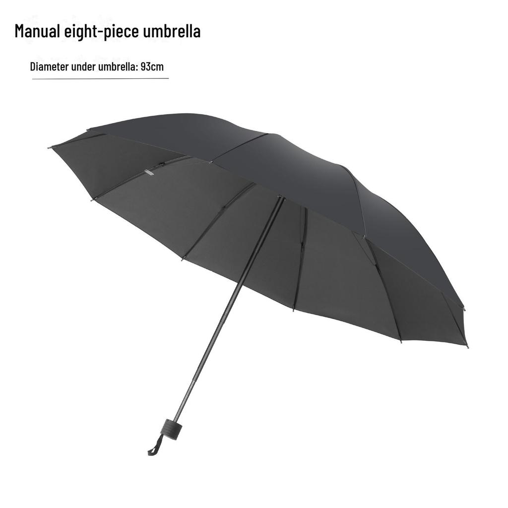 UV Protective Black Folding Sun Umbrella - Anti-Ultraviolet Women's Sunshade with Custom Logo