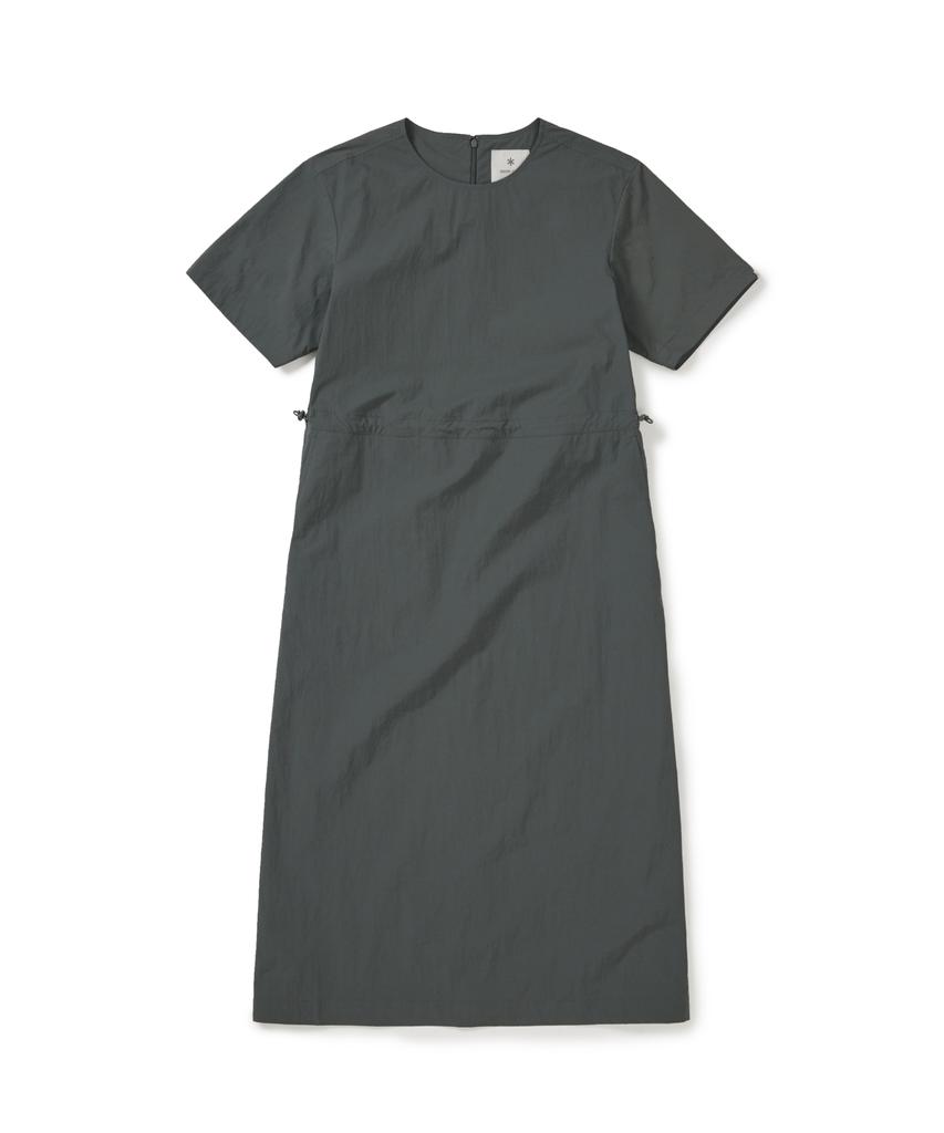 Snow Peak Apparel Taslan Short Sleeve Dress (S26Mwlop53) Urban Green