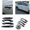 Для Hyundai Tucson NX4 Левый руль    2024 АБС Хром Глянцевый Черный Накладка на ручку двери автомобиля Стайлинг Автомобильные Аксессуары