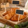 Мини-дощечки с мелом и зажимами, 10 шт. Зажимы/дощечки для меловой доски, деревянные подставки, многоразовые, маленькие, стираемые, для домашнего декора, дисплей в бревенчатом стиле