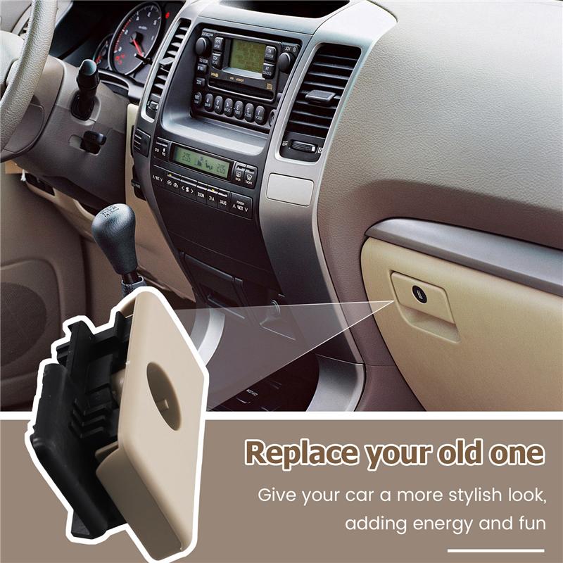 ABLZ-Car Co-Pilot Glove Storage Box Handle Cover 55506-33030-A0 For Toyota Prado 2002-2009 Tool Box Switch LHD