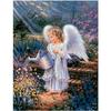 5D Diy Алмазная картина Ангел Девушка с цветами Вышивка крестиком Домашний декор Подарок ручной работы