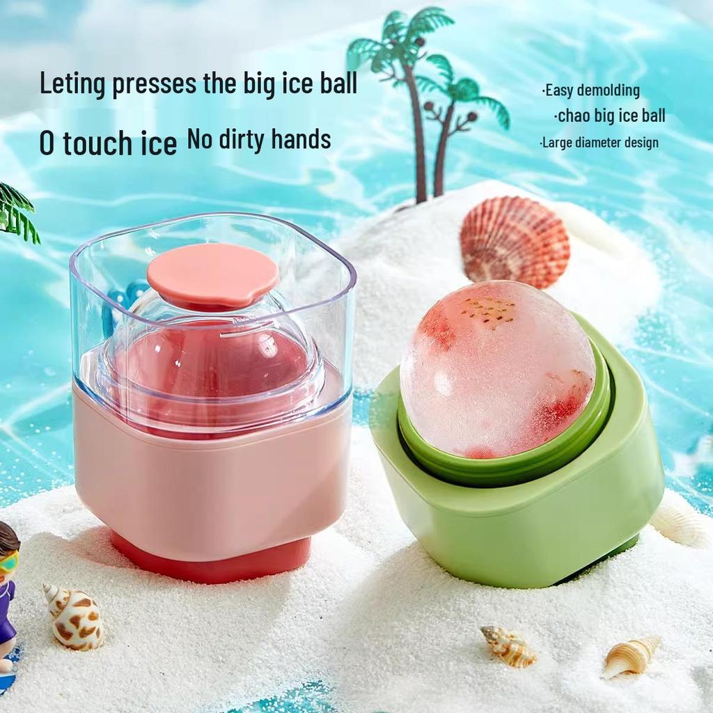 Большая силиконовая форма для ледяных шаров для виски - Пищевая, для домашнего использования, круглая форма для кубиков льда