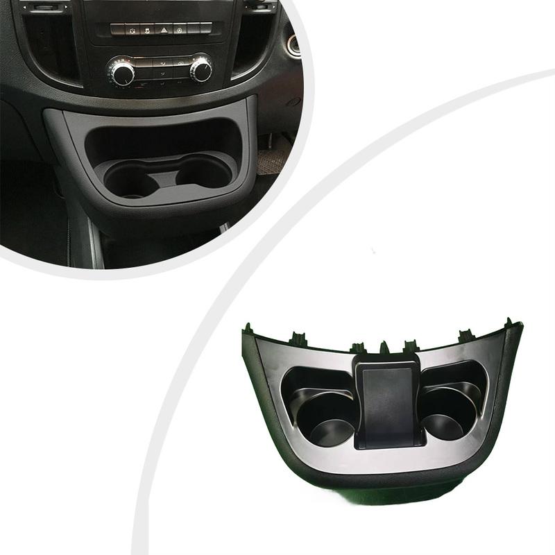 Car Central Control Water Cup Holder Panel Storage Box A44768008319051 For Mercedes Vito For Metris W447 2016-2023