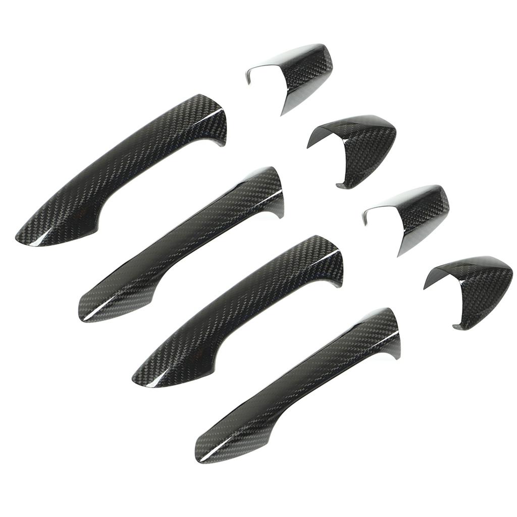 4 шт. Накладка на внешнюю ручку двери с колпачком из углеродного волокна для замены на Mercedes?Бенц W204 W212 W218