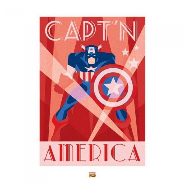 Captain America Logo Print