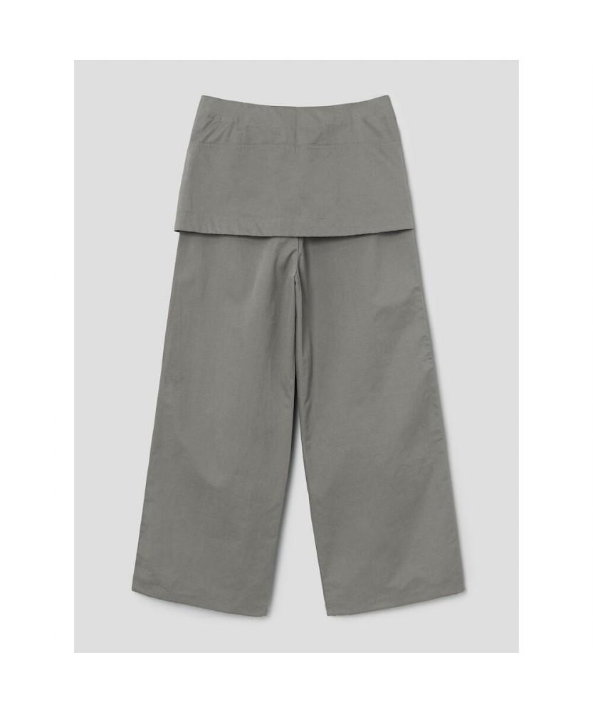 8SECONDS Cotton Modified Skirt Pants Gray