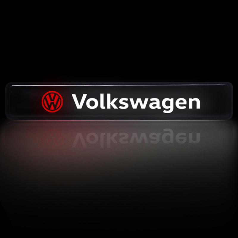 Car Decorative Light LED Front Hood Grille Emblem Badge Decor For VW Polo Passat B5 B6 B7 T4 T5 Golf 4 5 6 Tiguan Jetta GolKD6