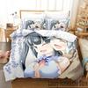 3D-принт DanMachi Anime Hestia Комплект постельного белья Пододеяльник Постельный комплект Одеяло Чехол Наволочка Одеяло размера king-size Для мальчиков Взрослых