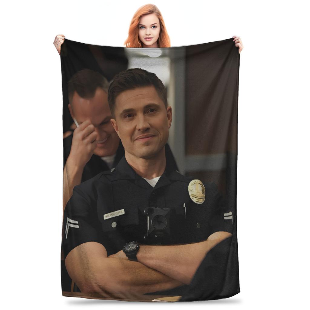 Tim Bradford Tv Series Flannel Blanket Autumn Warm Soft Throw Blanket for Girls Boys Couch Chair Bedspread Sofa Bed Cover