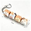 Finger-Tip Pressing Button Cat Fidget Clicker Keychain 4-Key Keycap Keychain  Bag Charm