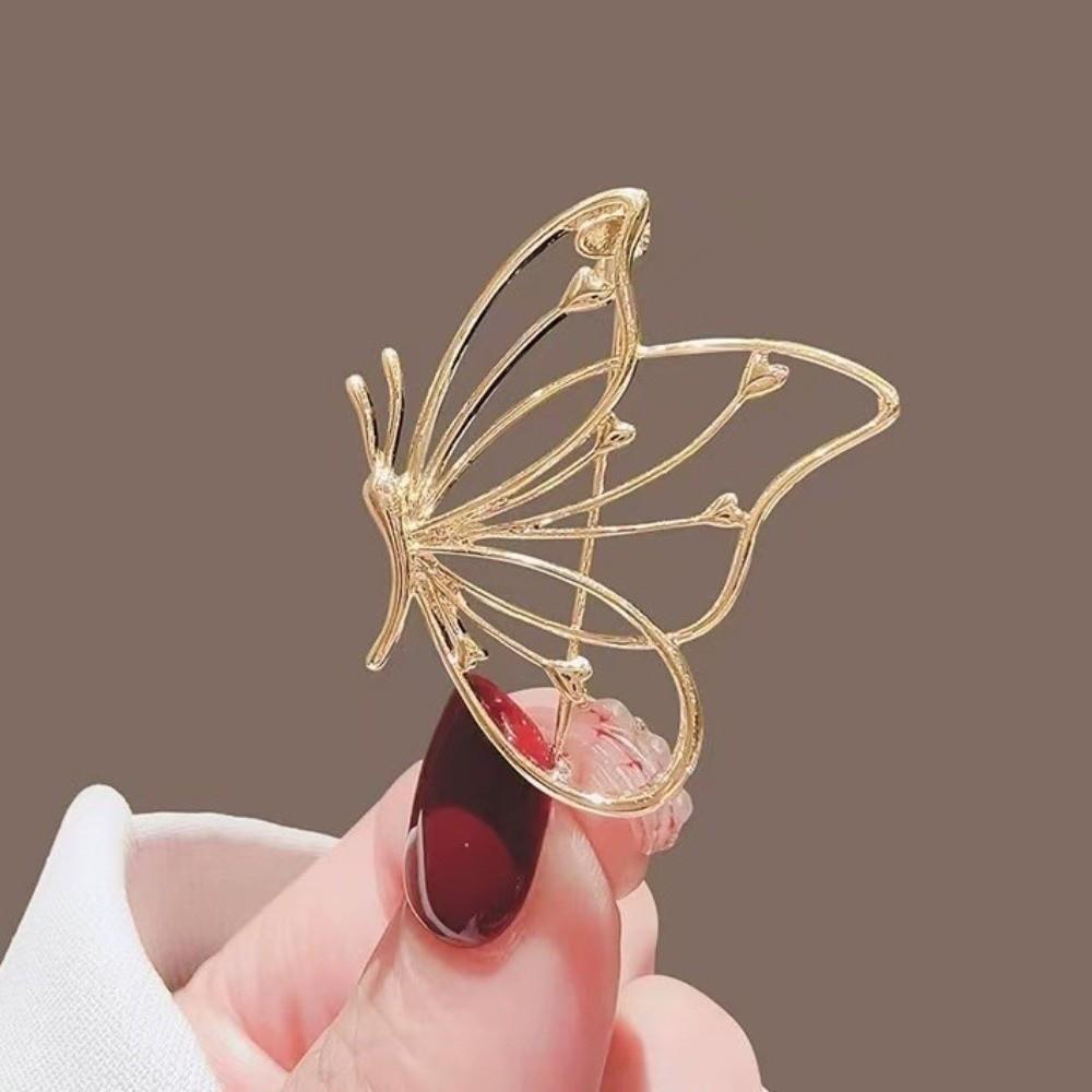 Clothes Accessories Hollow Butterfly Brooch Metal Women's Brooch Clothes Decoration