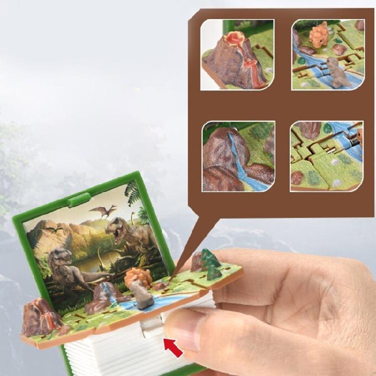 3D Pop-Up Книга Брелок Игрушка Динозавр Новинка Сцена Мира Динозавров Брелок