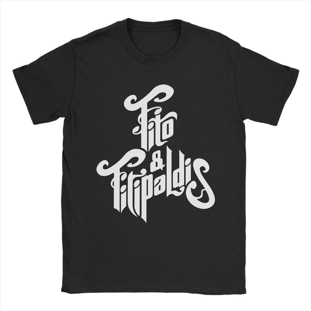 Unisex TShirt Fitos Fitipaldis Band Vintage Pure Cotton Tees Short Sleeve T Shirts Crewneck Clothes Plus Size