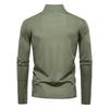 Men's Sunscreen and UV Protection Base Shirt Long Sleeved Half Zip T-shirt for Men