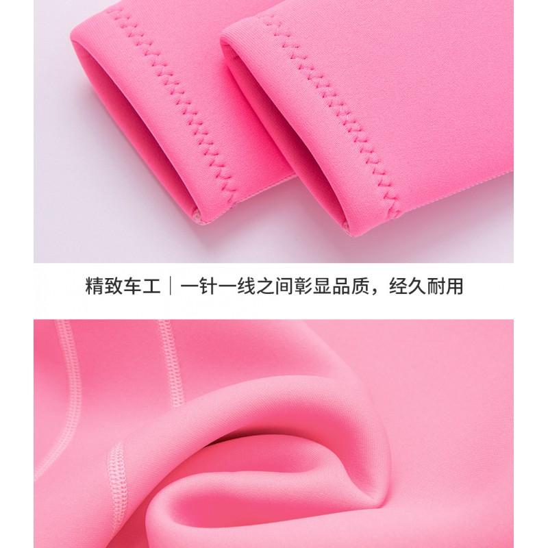 3mm Womens Shorty Wetsuit Top Long Sleeve Freediving Snorkeling Surfing Paddleboarding UV Protection Thermal