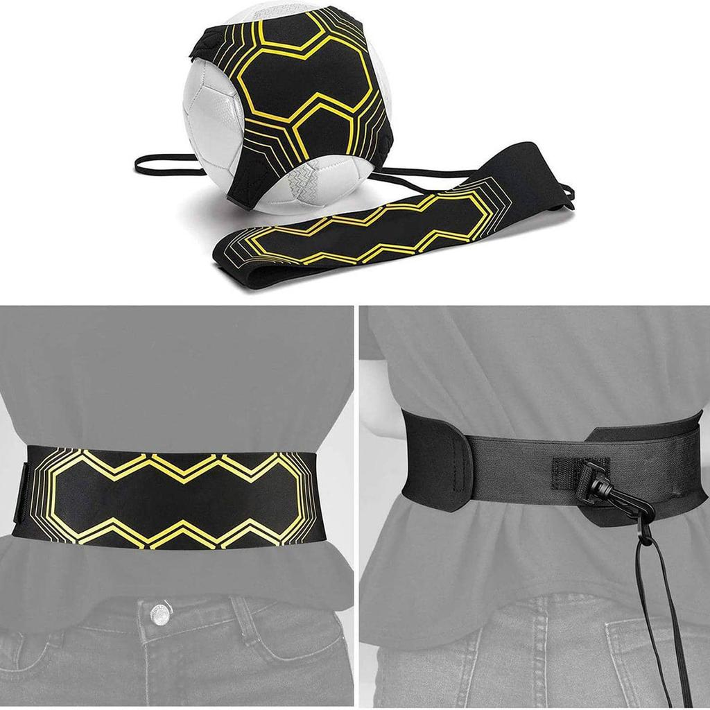 Тренажер для футбольных ударов, тренировочные приспособления для футбола, тренировочное оборудование для подошвы без рук, тренировочное оборудование для детей с регулируемым ремнем, эластичной веревкой