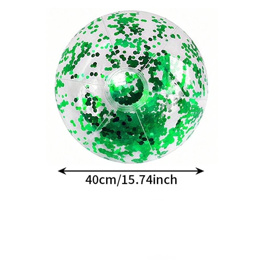 Sequin Glitter Beach Ball 40cm Water Play Ball Fun Inflatable Beach Ball Pool Party