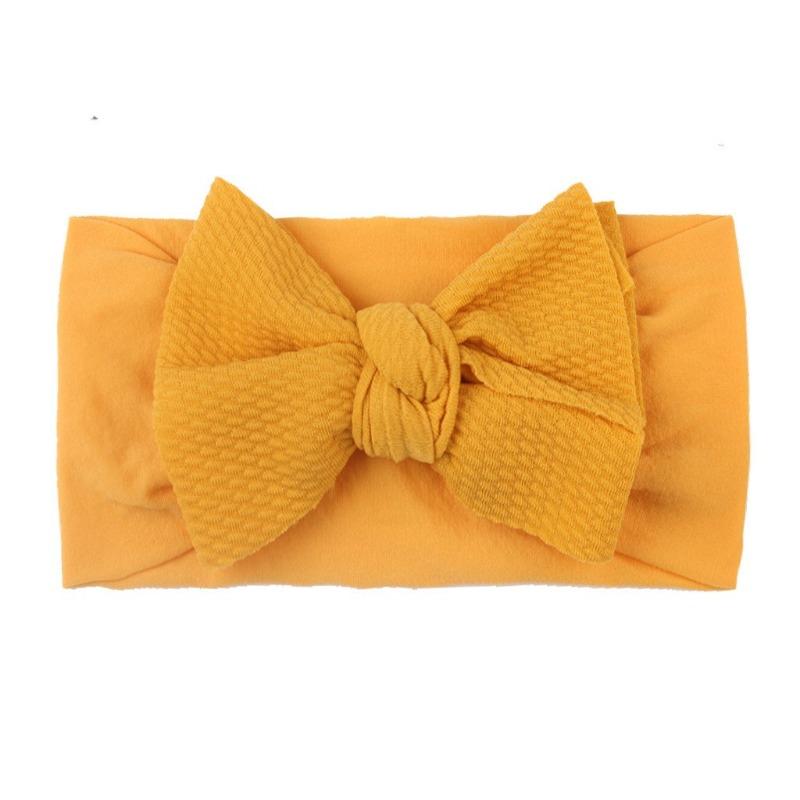 New Bow Nylon Headband, Cute Soft Elastic Twill Bubble Baby Hair Accessories, Baby Headband