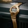 Casio Мужские кварцевые часы G-SHOCK с resin-корпусом, водозащитой 200 м, ударопрочностью, будильником DW-6900GDA-9