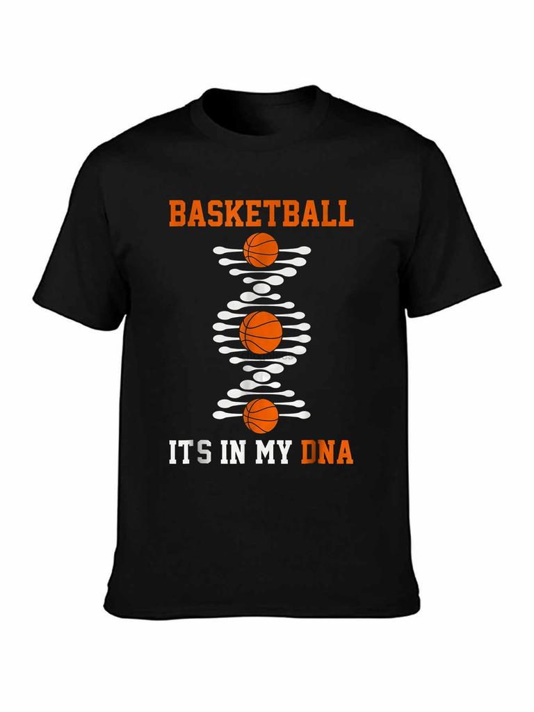 Бренд Баскетбольная Футболка Its In My Dna 2019 Мужская с Коротким Рукавом