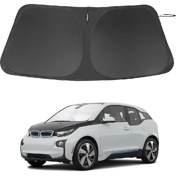 TINGLU Солнцезащитный козырек для Tesla Model X Tesla X 2016-2024 2025 Аксессуары Солнцезащитный козырек на лобовое стекло Защита от УФ-лучей Накидка на солнцезащитный козырек С