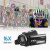HDV 201LM 1080P FHD Цифрова Відеокамера Відеокамера DV Реєстратор 24MP 16-кратний Цифровий Зум 3,0-дюймовий РК-екран з 2 шт.