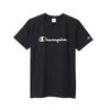 Champion Classic Script Logo Print Short Crew USA Rubber Size M T-Shirt, Sleeve, Neck, 100% Cotton, Print, Basic, Men's, Black, (C3-S301)