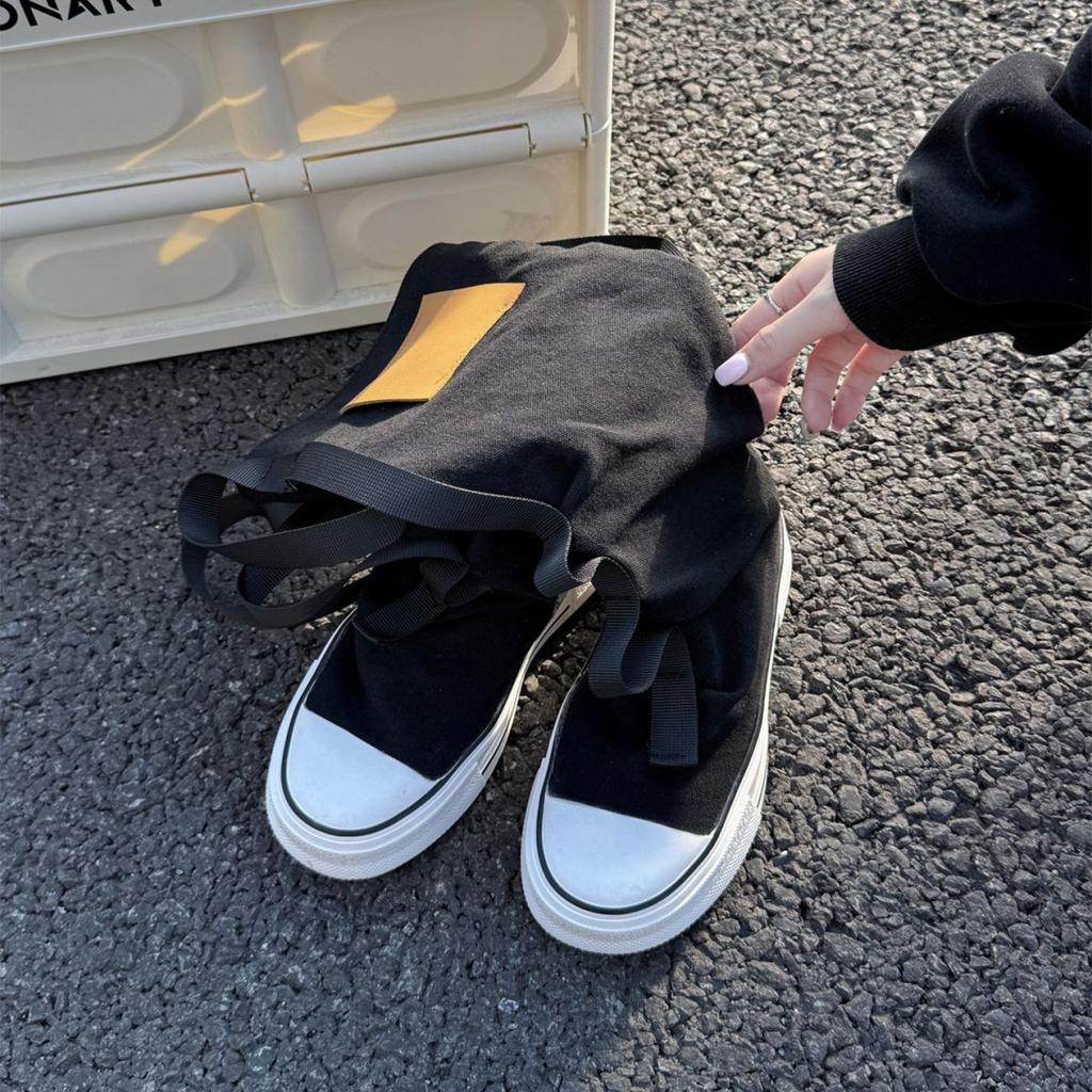 Модные женские ботинки Новые парусиновые кроссовки с высоким верхом Женская мода Высокое качество Голенище-бочонок со сборками Дышащая удобная обувь для женщин