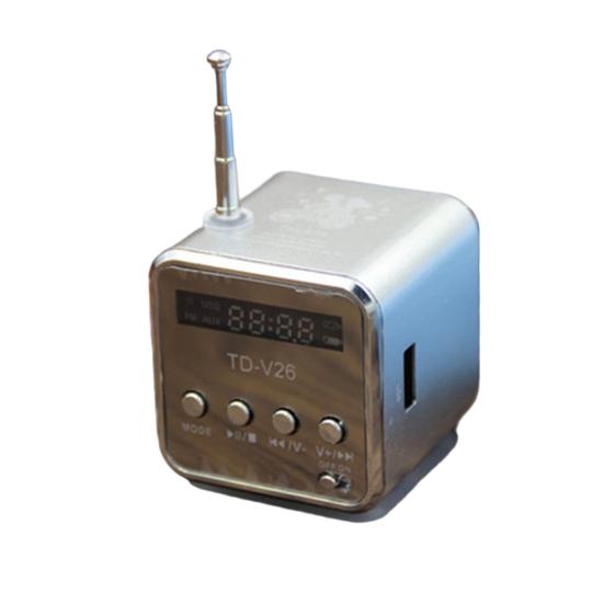 1/2 шт. Мини-динамик с поддержкой Bluetooth, цифровой дисплей, стабильное соединение, водонепроницаемый, перезаряжаемый, FM-радио, музыкальный плеер