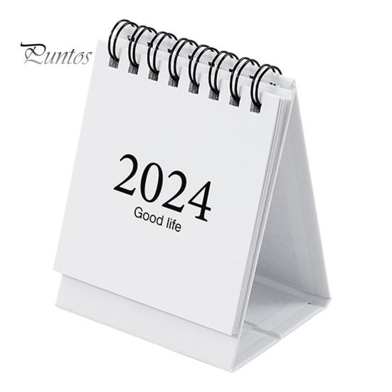 Мини-настольный календарь Спиральная катушка Запись даты переворачивания страниц 12-месячный календарь для планирования Журнал событий Портативная книга-план в простом стиле Год