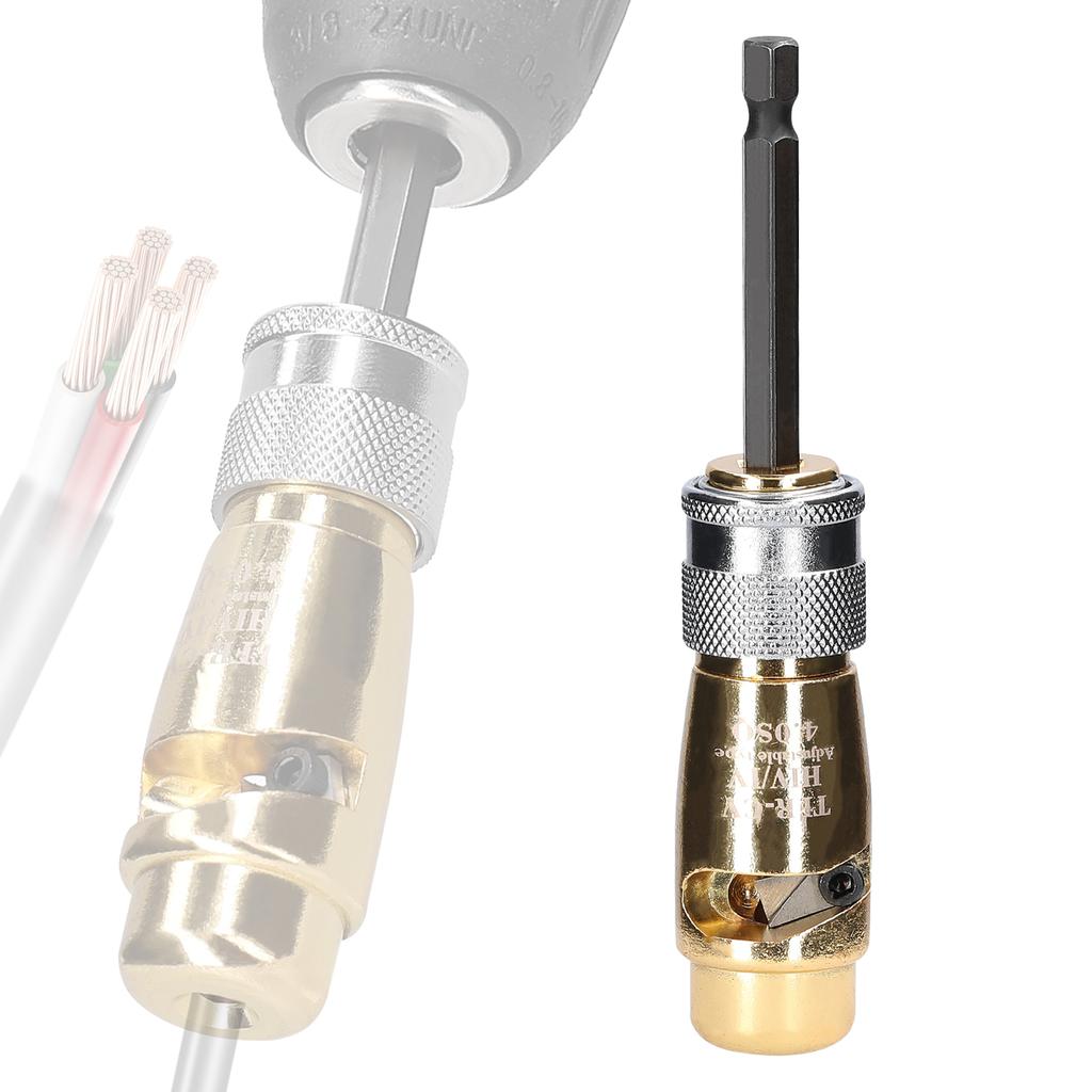 Инструмент для зачистки электрических проводов из алюминиевого сплава, практичный роторный инструмент для зачистки кабеля