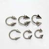 DIY Silver Gothic Double-Headed Screw Rivet Leg Ring C-Ring Collar Body Chain Alloy Accessories