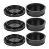 Hard Plastic Black Lightweight Dustproof Scratch Resistant Camera Body Lens Cover Kit for Nikon F Mount Cameras