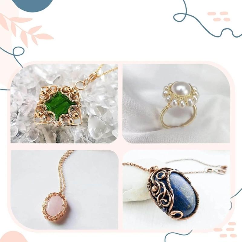 0.3mm Copper Wire Roll Colorfast Beading Wire Jewelry Cord for Crafts and Artist