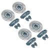4Pcs Simulation Metal Brake Discs Calipers Fit for Traxxas TRX4 TRX6 1 10 RC Car PartsGray