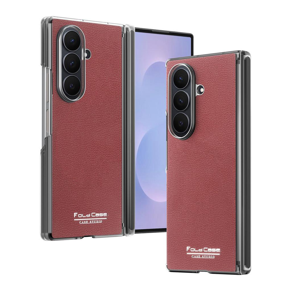 Роскошный деловой магнитный кожаный чехол для телефона Samsung Z Fold 8 Ultra 7 6 5 4 для Magsafe Ударопрочный Защита оси Тонкая крышка