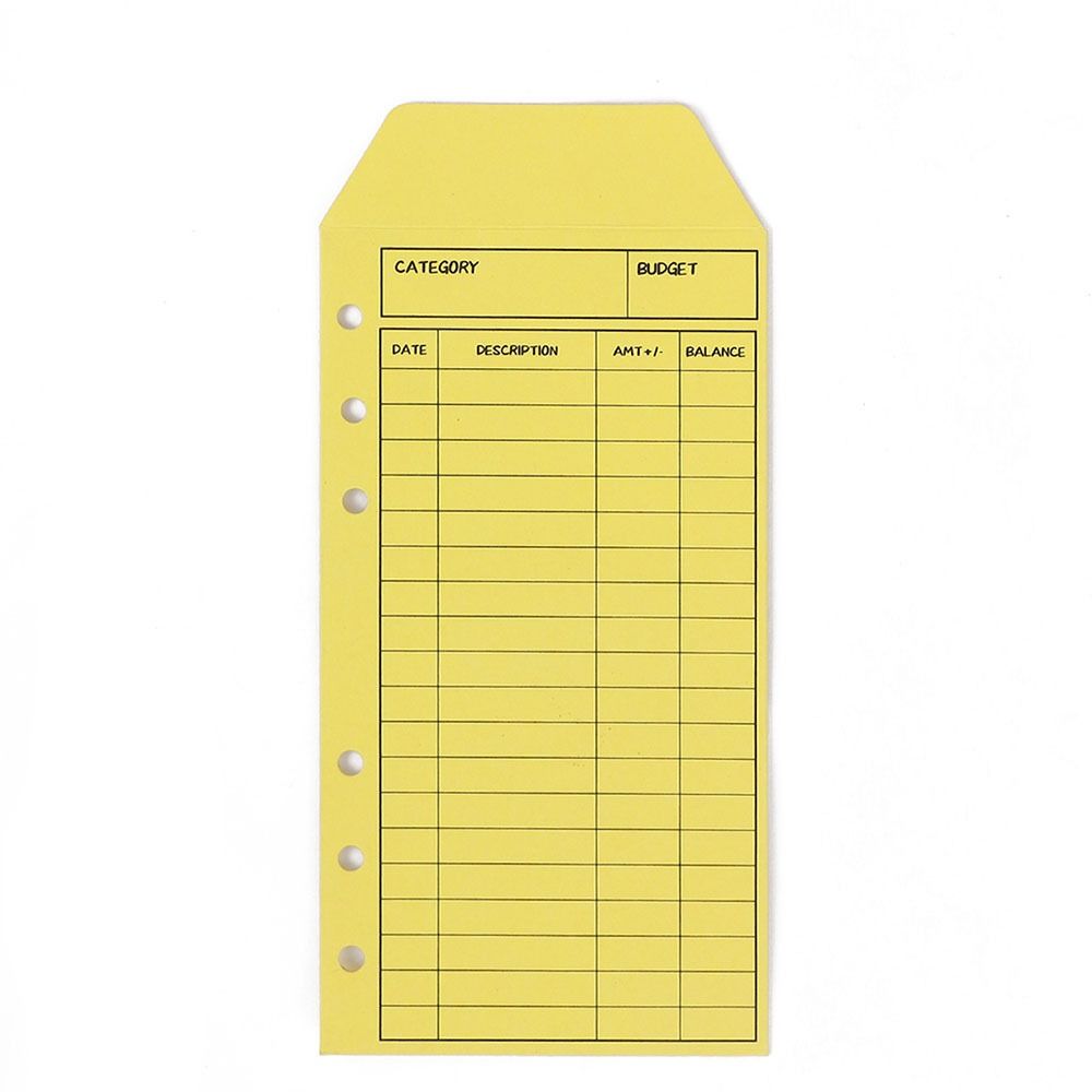 Экономия денег Картон Денежный конверт Кавайный A6 Папка Планировщик бюджета Офисные принадлежности