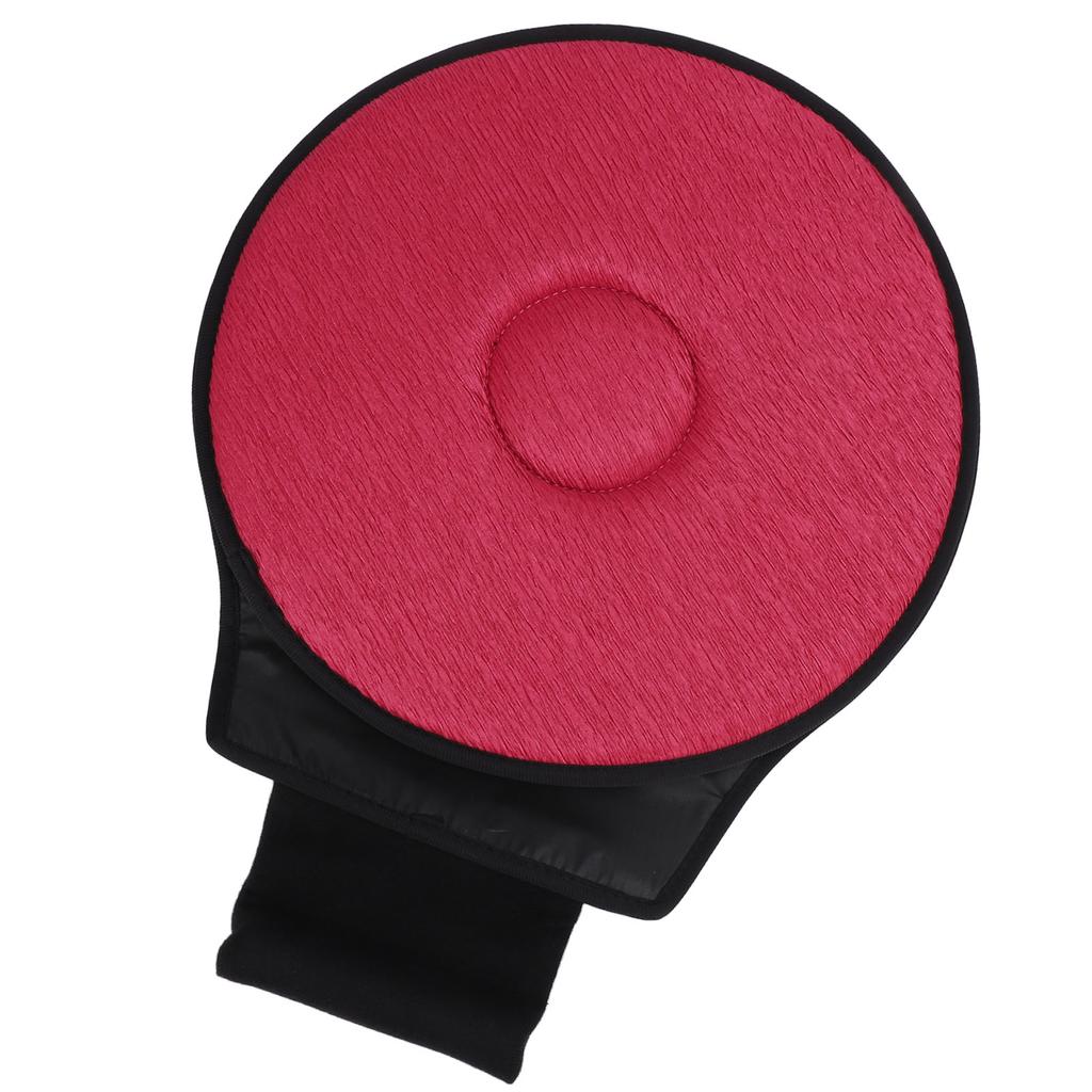 360 Degree Swivel Cushion Portable Memory Foam Rotating Vehicle Cushion for Elderly Office Camping Wine Red