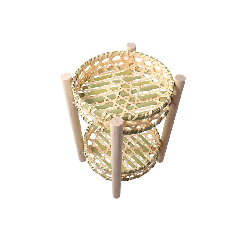 1 комплект Корзина для чая, десертов и фруктов, Рустикальная многоярусная корзина, Ручная работа, Деревянный каркас, Корзина для фруктов, Мини 18/20см