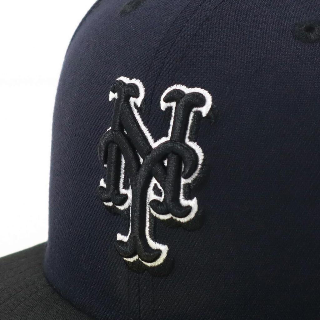 Кепка New Era 59FIFTY ONSPOTZ Эксклюзив NYM Темно-синий 7 58 59Fifty Двухцветная Темно-синий Черный Mlb Нью-Йорк Метс