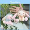 Cartoon Endearing Bunny Plush Toy Keychain With Soft Fabric For Decor Collectible