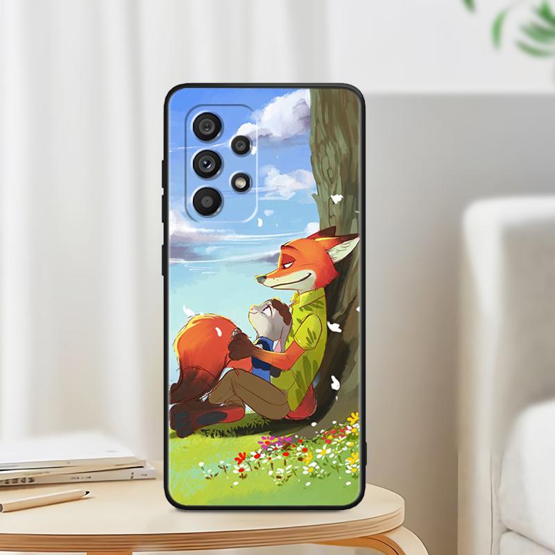 Аниме Джуди Зверополис для Samsung Note 20 10 Ultra Plus A31 A14 A12 A70 A34 A25 A04 A05 A15 A24 5G черный чехол для телефона
