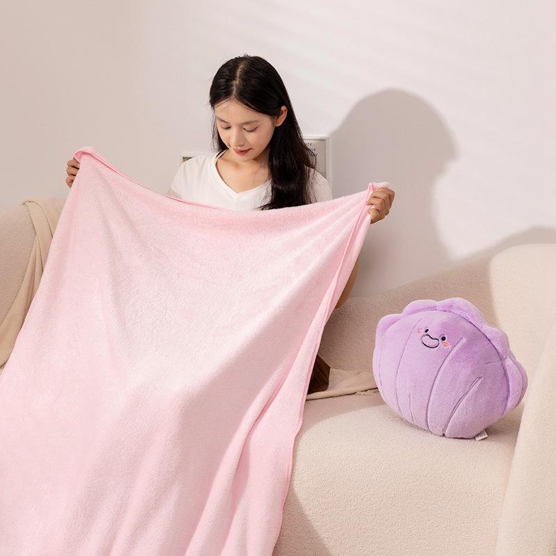 Cartoon Shell Pillow Blanket Plush Toy Shell Doll Office Nap Blanket Girl Soothing Ragdoll