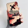 Phone Case For ZTE Blade V70 Max/Nubia V70 Max Soft Silicone Black Case Bright Pattern Pink Sand Beach,Garden Shockproof Shell